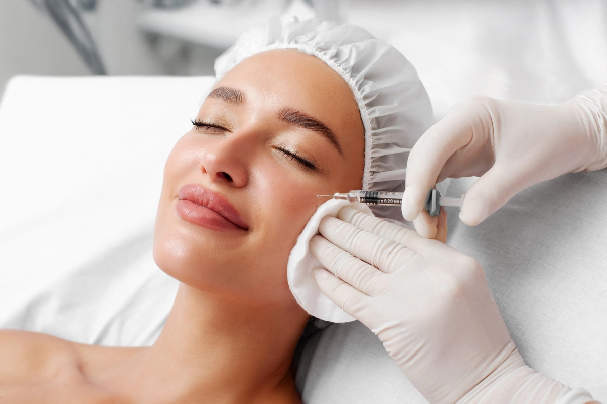 Patient Getting Dermal Filler at The Geneva Aesthetics